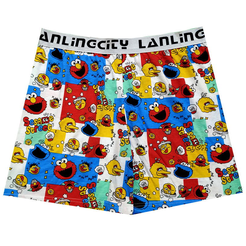 热卖新品卡通动漫棉质运动印花中年平角内裤肥胖人宽松超大孖烟通,淘宝优惠券,粉丝福利购,淘宝优惠卷