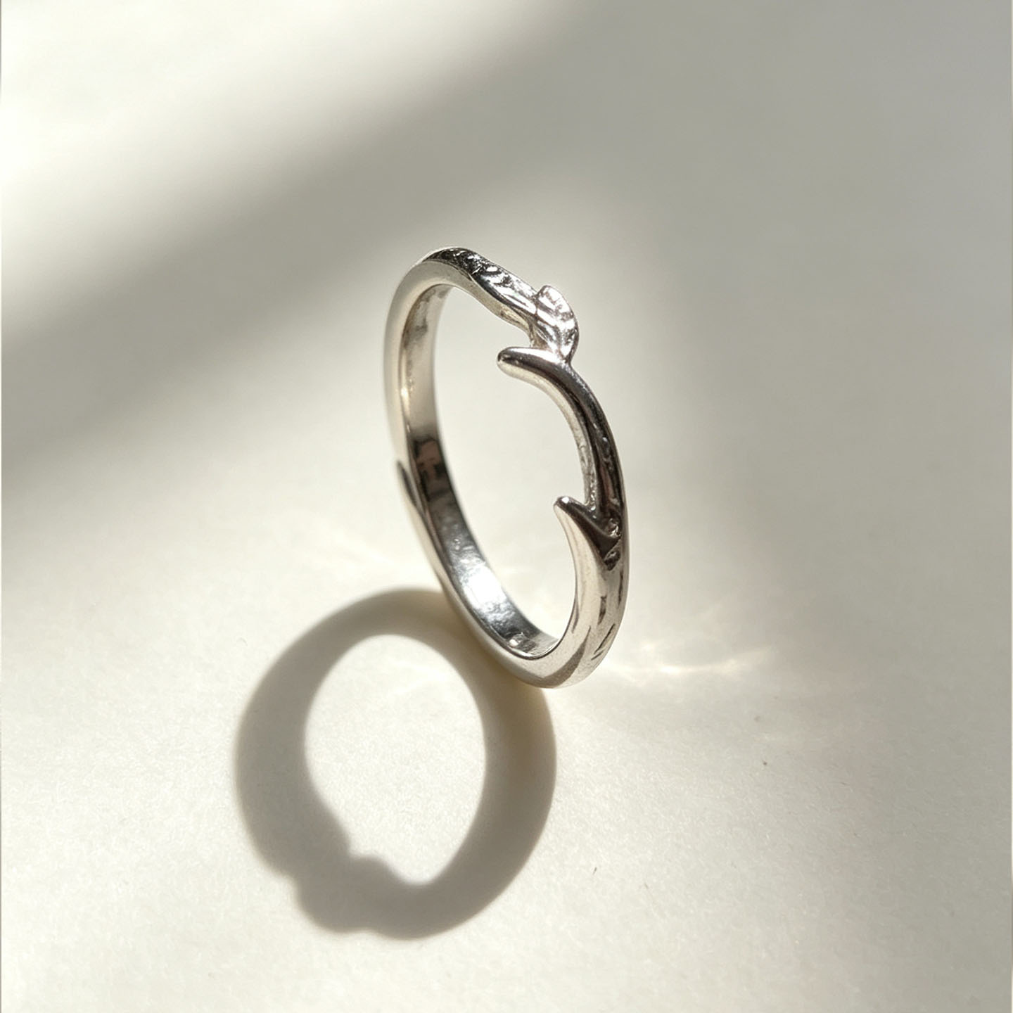 S999 pure silver open couple ring adjustable
