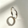 S999 pure silver open couple ring adjustable