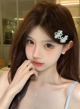 高甜女友mini珍珠花花发夹
