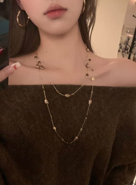 贵感名伶美拉德虎眼石珍珠项链