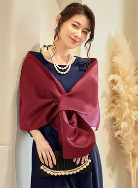 结婚纱披肩新娘敬酒礼服围巾