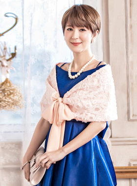 新娘小披肩女春秋晚礼服斗蓬伴娘服斗篷坎肩结婚披风旗袍外搭3379