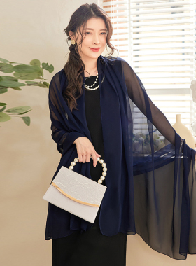婚礼新娘小披肩围巾轻薄款礼服斗篷女士夏季配旗袍披肩丝巾88595