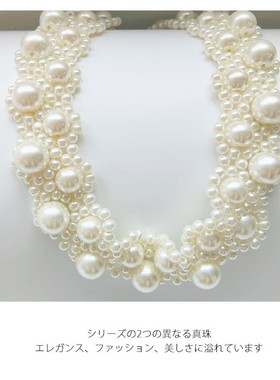 仿珍珠项链女款精致串珠毛衣链项圈锁骨链脖子颈链百搭配饰品L065