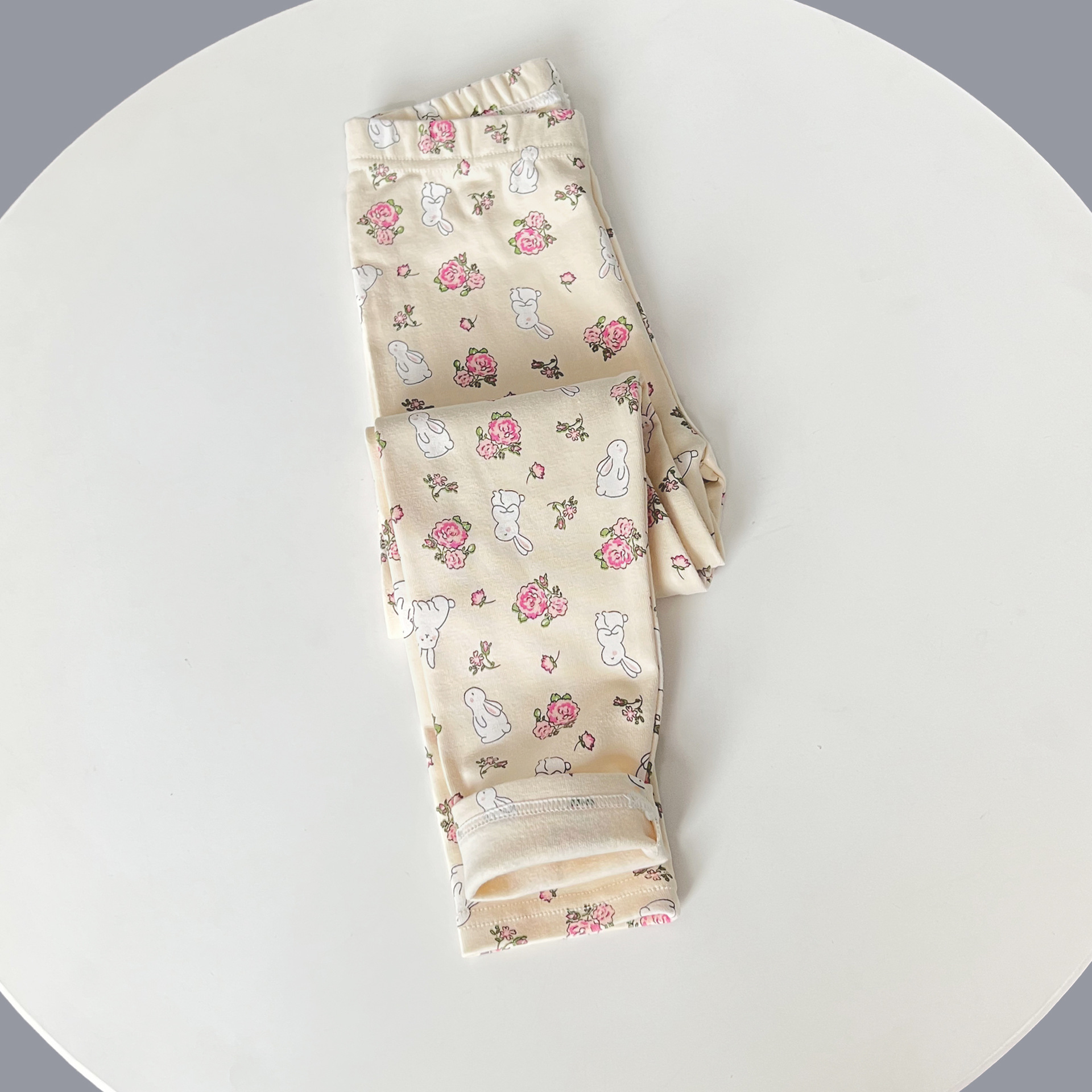 春秋女童纯棉秋裤棉毛裤衬裤中大儿童女孩磨毛保暖睡裤冬单条中厚 - 图1