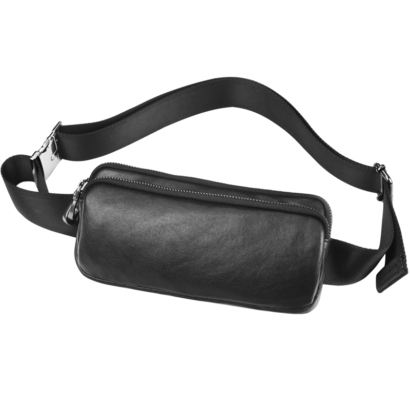 2020新款真皮胸腰包男休闲 心飞扬箱包男士包袋