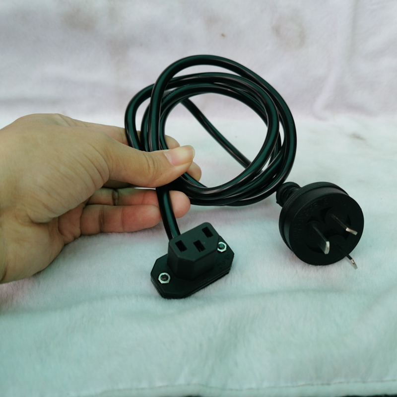 电脑机箱延长线90度弯头国标三孔插座转品字电源 单头/双头靠墙用,淘宝优惠券,粉丝福利购,淘宝优惠卷