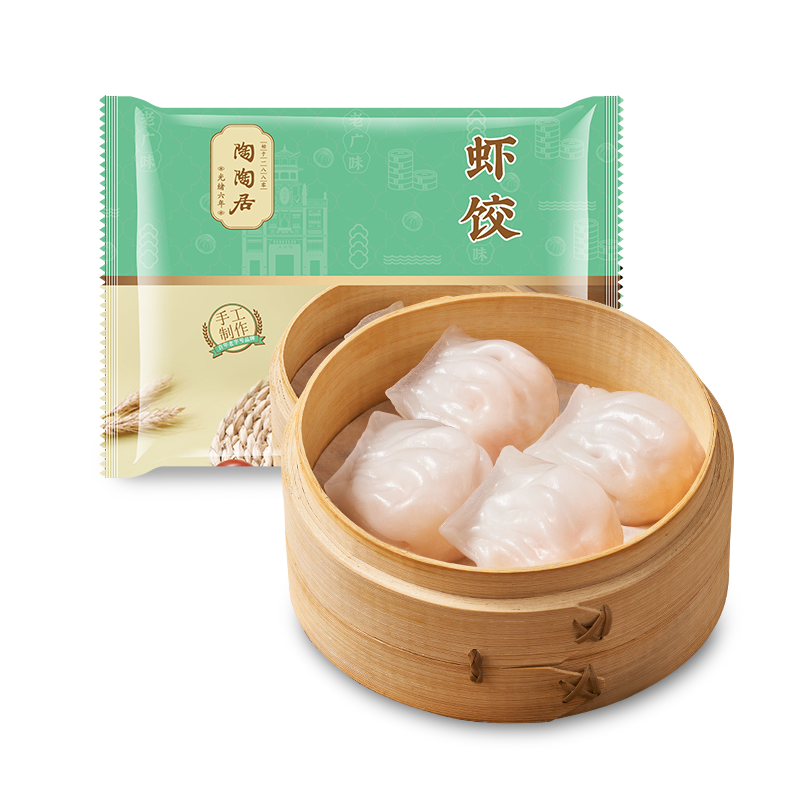 陶陶居虾饺港式水晶虾饺广式早茶点心半成品粤式早茶虾饺酒楼