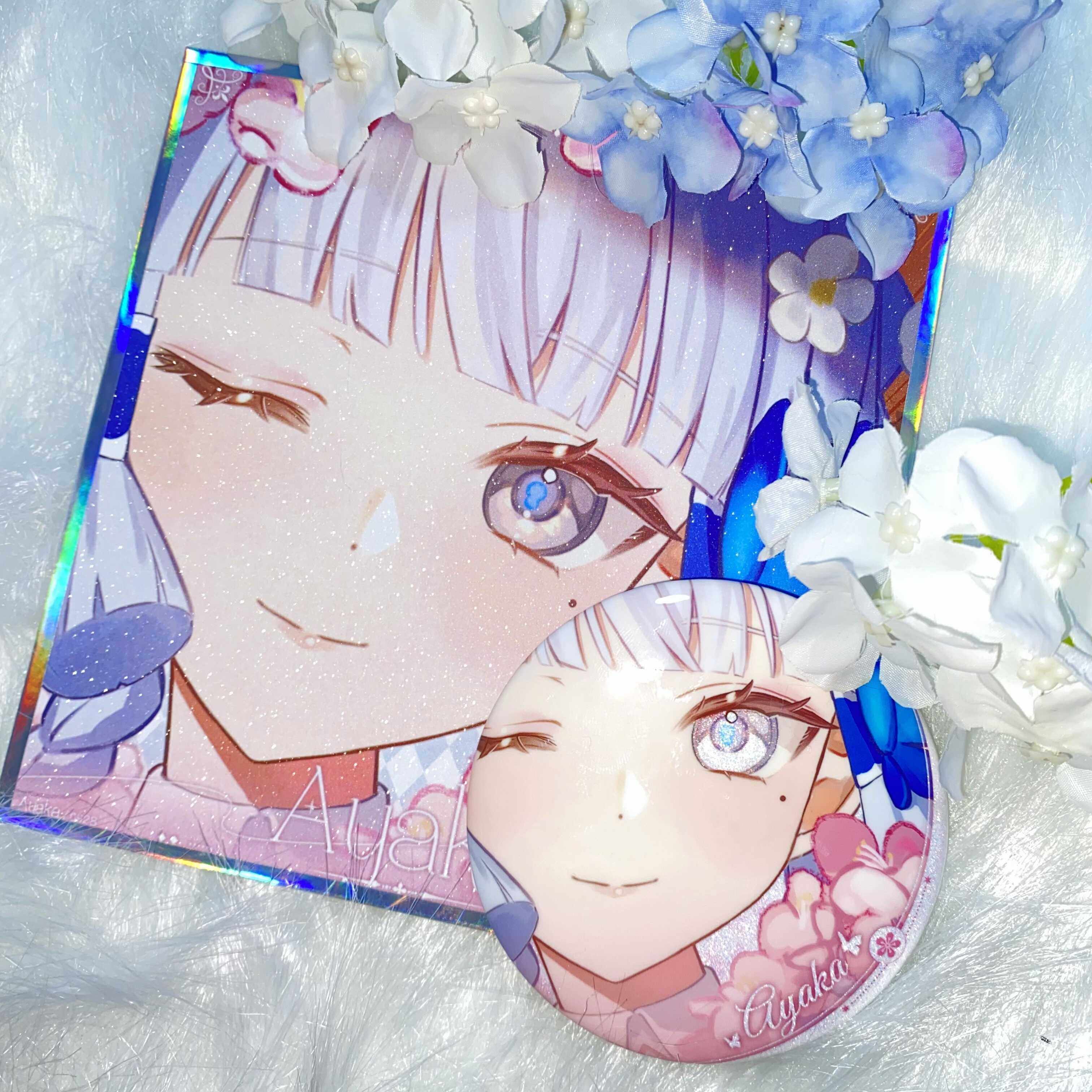 【原创同人】原神周边琉璃之瞳芙宁娜神里绫华申鹤吧唧色纸闪卡,淘宝优惠券,粉丝福利购,淘宝优惠卷