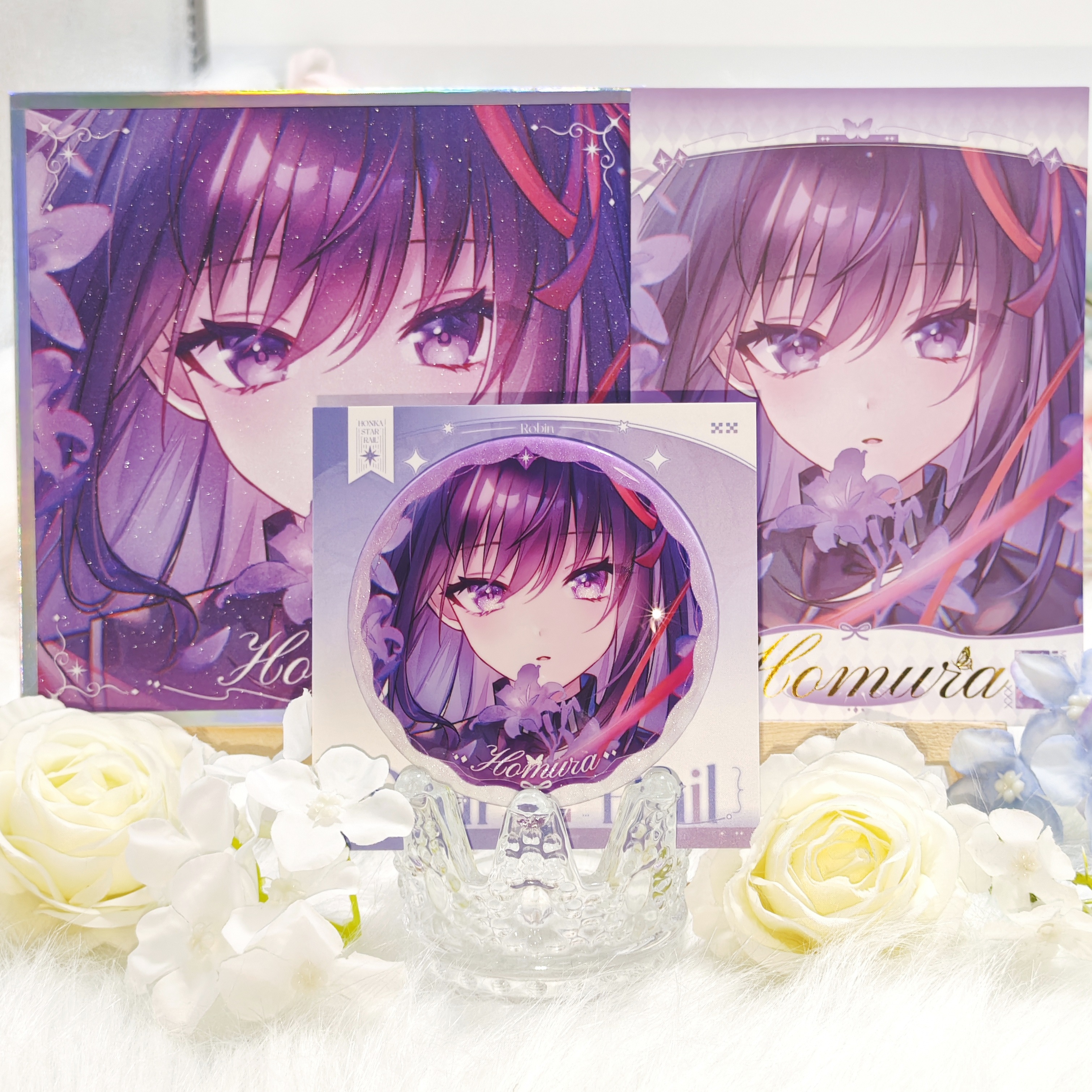 【原创同人】魔法少女小圆周边鹿目圆香晓美焰吧唧徽章色纸明信片 - 图2