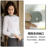 Черная цветная рубашка, осенний ретро сексуальный лонгслив для работы