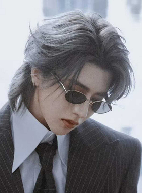 蔡徐坤同款近视墨镜老钱风高级感