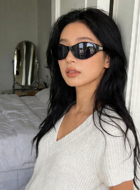 辣妹风y2k发箍近视墨镜女配度数