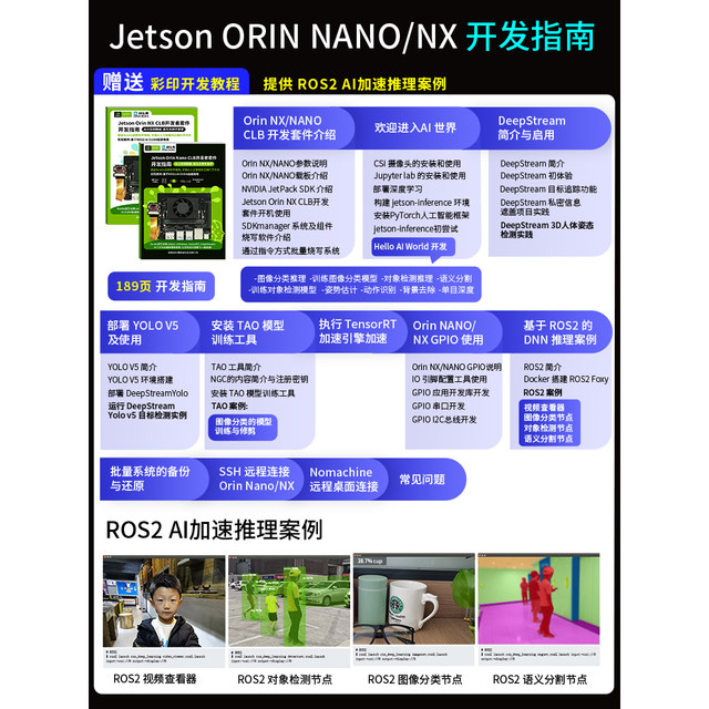 Jetson Orin Nano NX Development Edition AI Artificial Intelligence Opening Kit 4G Internet of Things Dual Network Ports