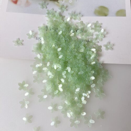 包邮30克装磨砂手缝10毫米五瓣花朵亮片服装辅料手工饰品制作配件 - 图1