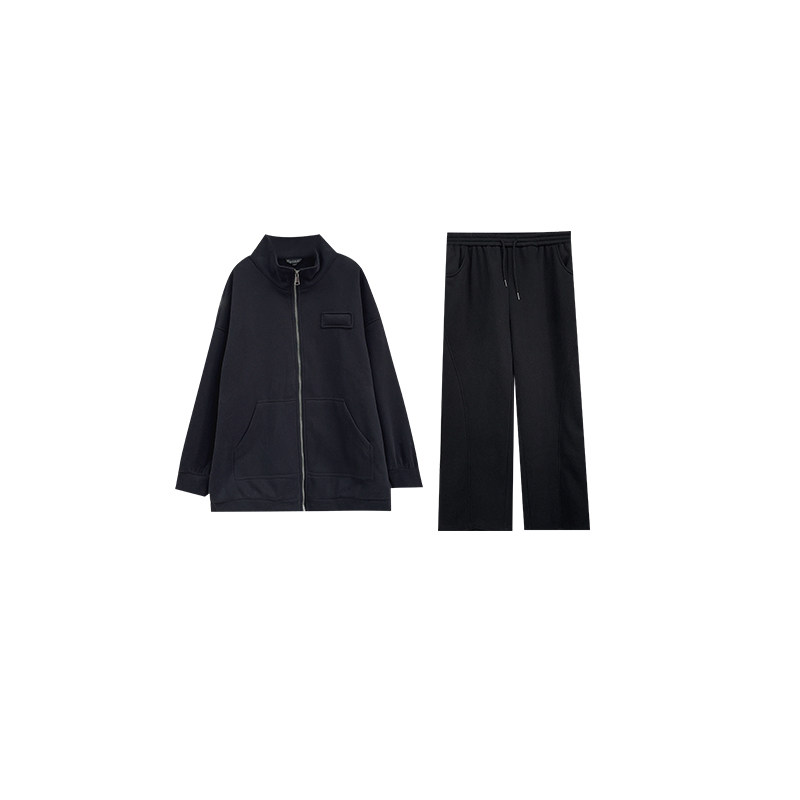 vogana戛纳家大码原创运动风宽松懒人加绒卫衣可调节阔腿裤套装,淘宝优惠券,粉丝福利购,淘宝优惠卷