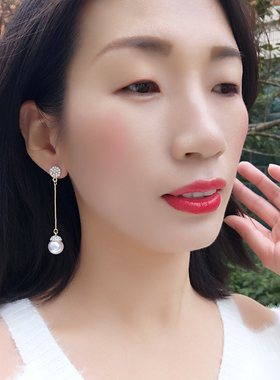 韩国气质显瘦适合圆脸喜庆耳环