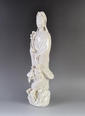 滴水观音菩萨德化陶瓷器家居摆件