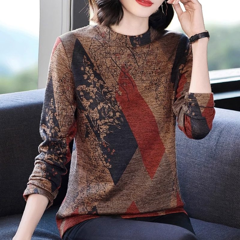 加绒大码打底衫女装2025春秋新款洋气半高领长袖t恤保暖百搭上衣,淘宝优惠券,粉丝福利购,淘宝优惠卷