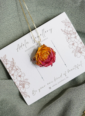 森系超仙永生花项链2025新款