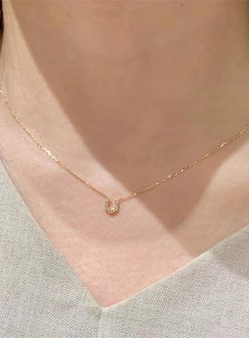 回馈款 *马蹄项链/戒指/手链U形锁骨链莫桑石吊坠高级925银饰