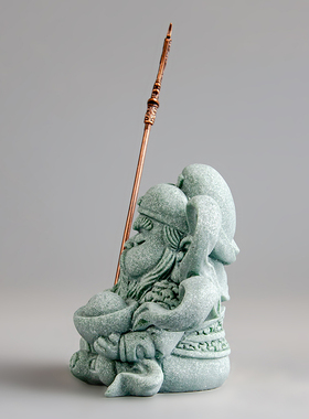 逗兽记青砂石摆件国潮桌面茶宠