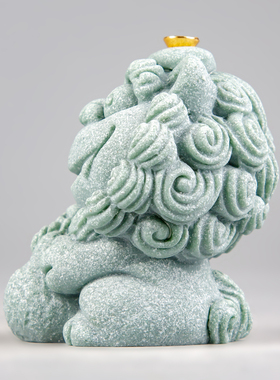 逗兽记青砂石摆件国潮桌面茶宠