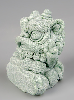 逗兽记青砂石摆件国潮桌面茶宠