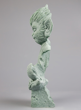 逗兽记青砂石摆件国潮桌面茶宠