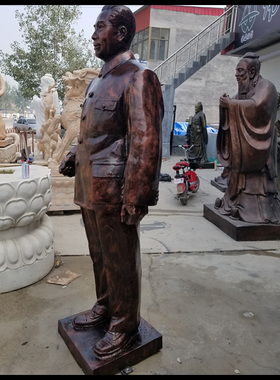 周恩来名人伟人博物馆雕塑摆件