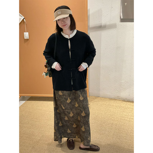 【新品】设计师品牌Maison Hotel 25AW 孔雀-拉拉长裙JULY - 图2