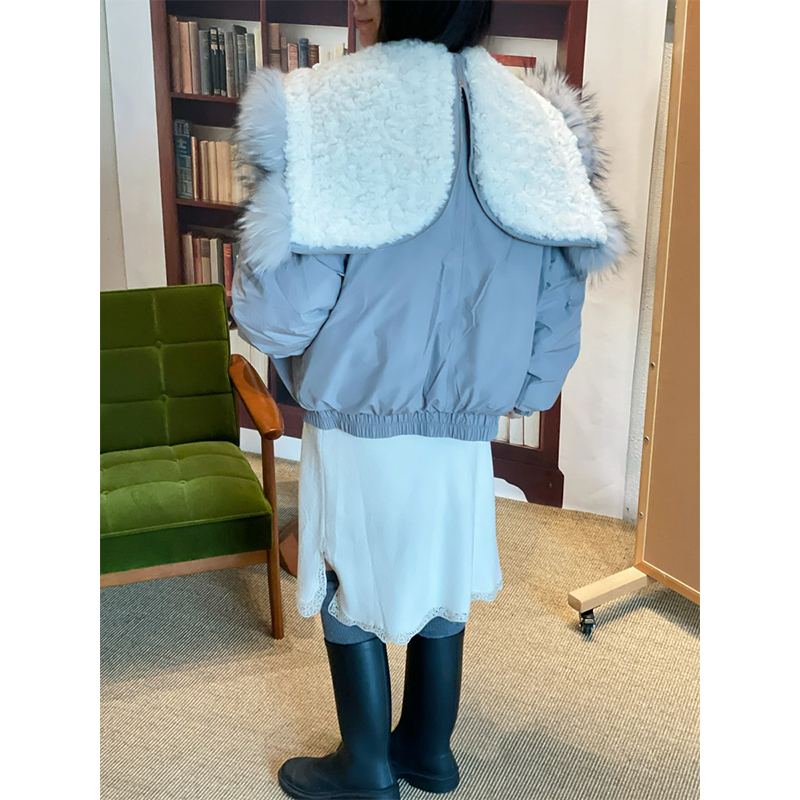 【现货】IMMI 25AW新款布面毛领小飞侠连帽羽绒服MWEFWFJK1126A