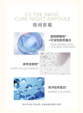 现货 瑞士SwissLine施维兰菁萃胶原日夜安瓶套组 精华5ml*6支