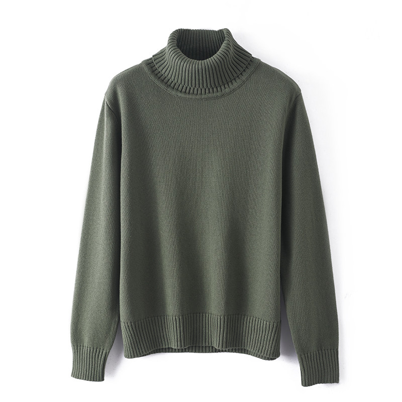欧单高货加厚100%全棉高领毛衣女装2025冬季新款针织衫打底衫宽松,淘宝优惠券,粉丝福利购,淘宝优惠卷