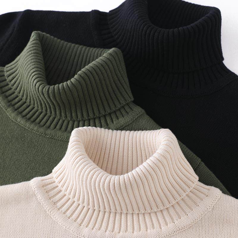 欧单高货加厚100%全棉高领毛衣女装2025冬季新款针织衫打底衫宽松,淘宝优惠券,粉丝福利购,淘宝优惠卷