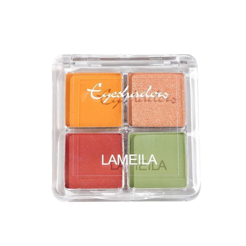 大亮片四色眼影派对舞会舞台妆细闪亮片4色眼影盘小盘便携批发 - 图3