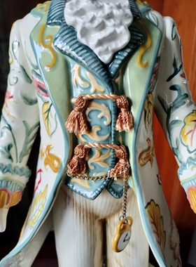 外单 Fitz and Floyd 美式乡村陶瓷兔先生大摆件