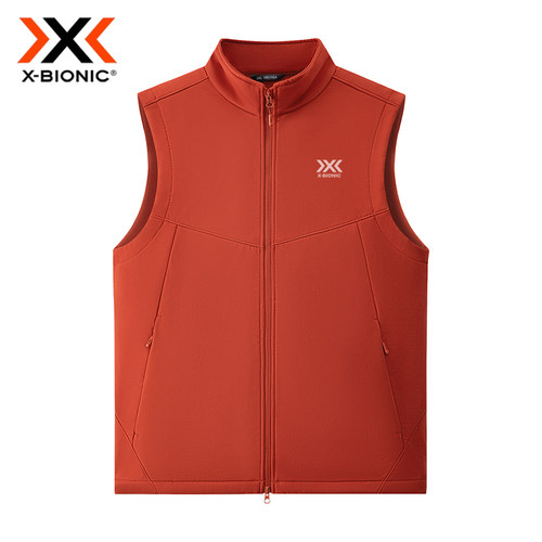 X-BIONIC 户外立领马甲男拉链保暖背心 秋冬透气中层休闲运动无袖 - 图0
