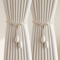 Modern minimalist curtain strap pair of dress light and luxurious clasp Decorative Furl with adjustable Yarn Curtain Binding strap