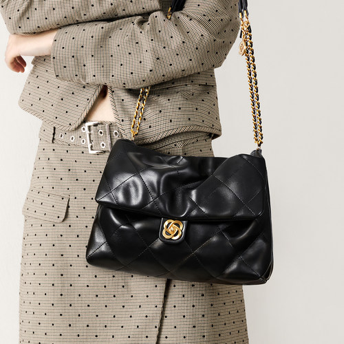 欧时纳华夫云朵包2026新款腋下女包轻便通勤单肩斜挎链条小方包 - 图1