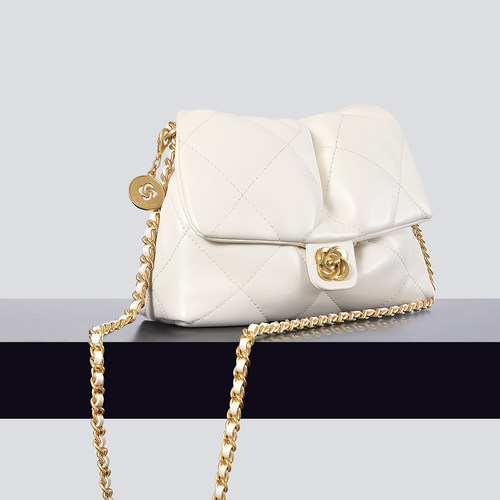 欧时纳华夫云朵包2026新款腋下女包轻便通勤单肩斜挎链条小方包 - 图3