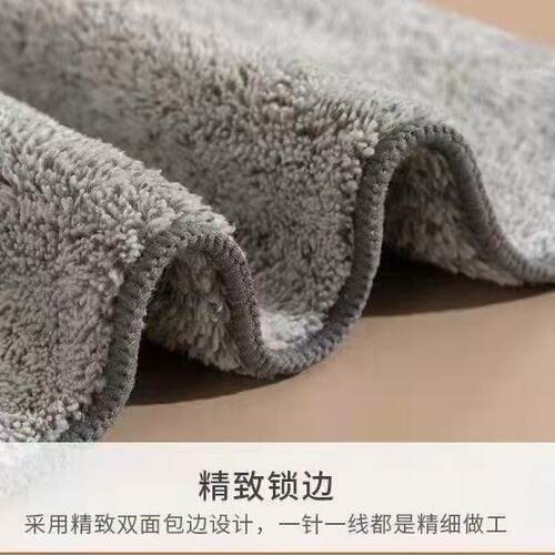 竹炭细纤维洗碗巾日式厨房抹布去油加厚吸水不掉毛清洗擦手百洁布 - 图1