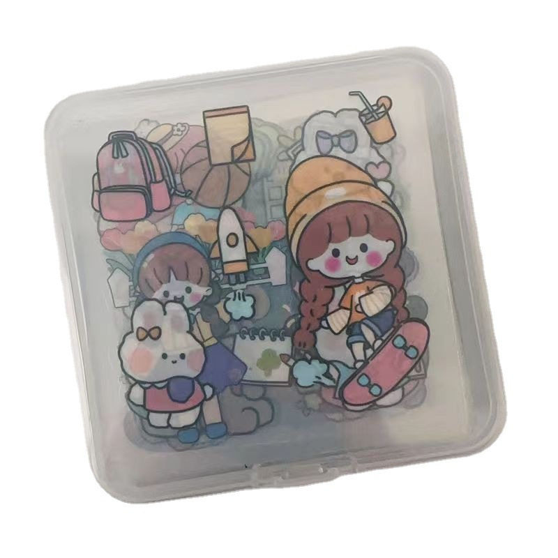 100 non-repeating PET notebook stickers