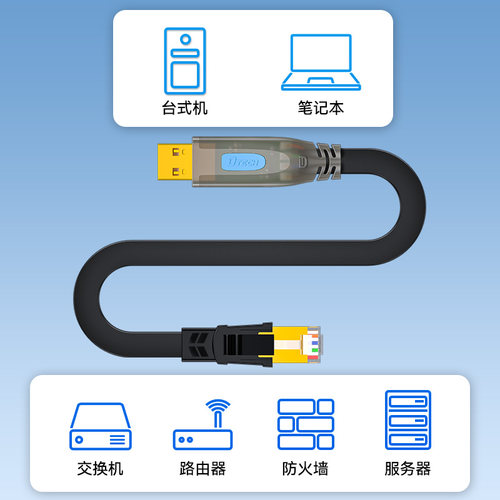 帝特usb转console调试线232typec交换机配置线笔记本电脑USB接口转rj45串口网口控制转换免驱动路由器-图3