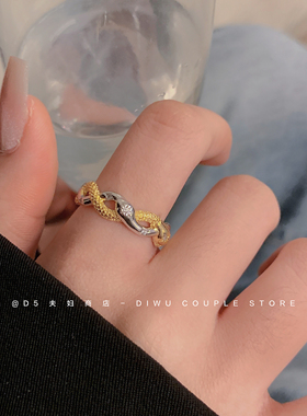 蛇来运转灵蛇星芒戒指女2025年轻奢独特高级感本命年生肖蛇食指环