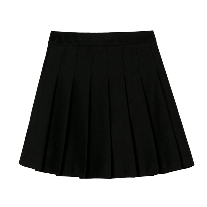 School Plaid Girls Skirt Bottoming Pleated Short Skirts - 图3