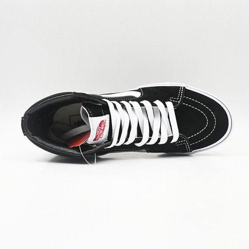 VANS范斯黑白经典款高帮板鞋SK8-HI情侣休闲鞋滑板鞋VN000D5IB8C-图2