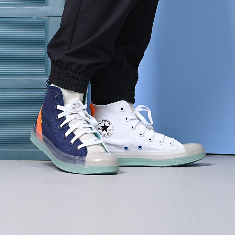 converse/匡威22年男女款高帮系带cx果冻底运动休闲帆布鞋172948c