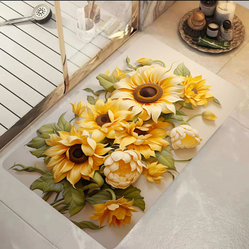 中式国风卫生间门口地垫洗澡间门垫硅胶防滑垫浴室软硅藻吸水脚垫,淘宝优惠券,粉丝福利购,淘宝优惠卷